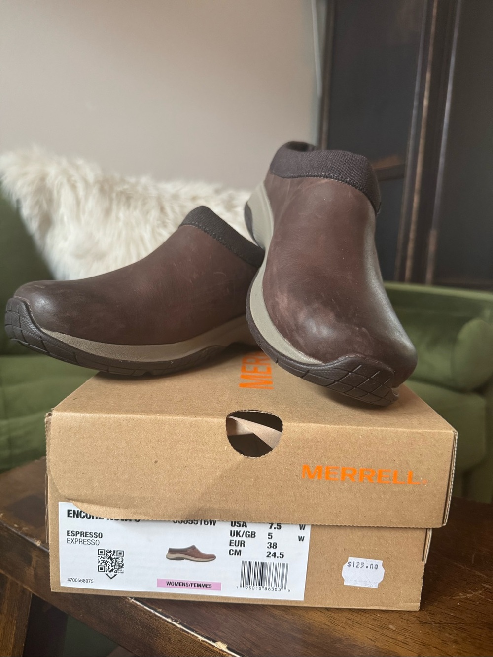Merrell Espresso Brown Slip-On Comfort Clog